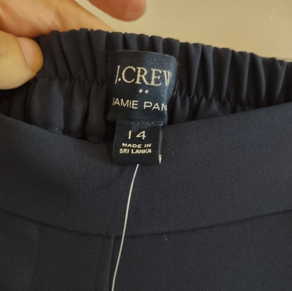 J. Crew Factory Jamie Pant Tapered Leg Pull-On Navy Blue - Picture 3 of 15